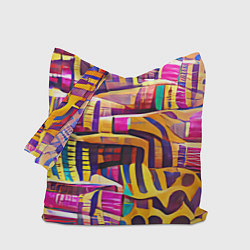 Сумка-шопер Африканские яркие мотивы, цвет: 3D-принт