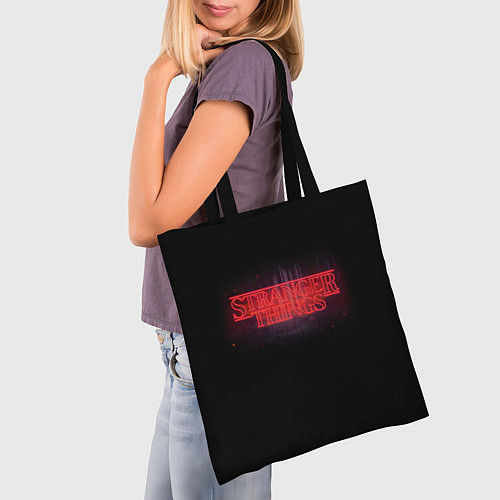Сумка-шоппер С логотипом Stranger Things / 3D-принт – фото 3