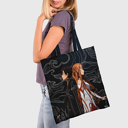 Сумка-шопер Кирито и Асуна - Sword Art Online, цвет: 3D-принт — фото 2