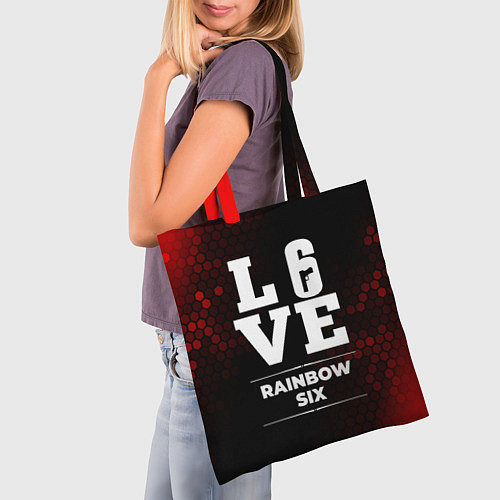 Сумка-шоппер Rainbow Six Love Классика / 3D-принт – фото 3