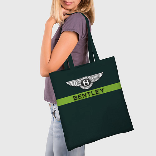 Сумка-шоппер Bentley green / 3D-принт – фото 3