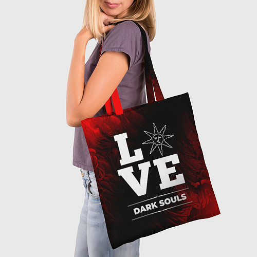 Сумка-шоппер Dark Souls Love Классика / 3D-принт – фото 3