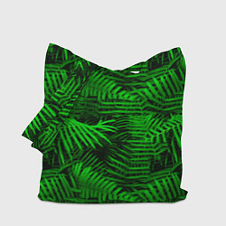 Сумка-шопер Листья папоротника - текстура, цвет: 3D-принт