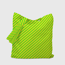 Сумка-шопер Кислотный зеленый стиль, цвет: 3D-принт