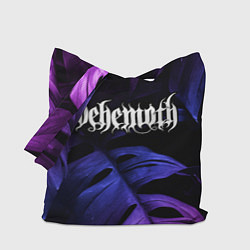 Сумка-шопер Behemoth Neon Monstera, цвет: 3D-принт