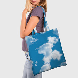 Сумка-шопер Небо в облаках, цвет: 3D-принт — фото 2