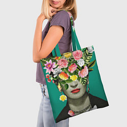 Сумка-шопер Фрида Кало - Арт Портрет, цвет: 3D-принт — фото 2