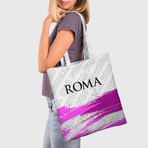 Сумка-шоппер Roma pro football: символ сверху / 3D-принт – фото 3