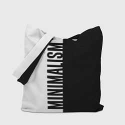 Сумка-шопер MINIMALISM - BLACK AND WHITE, цвет: 3D-принт