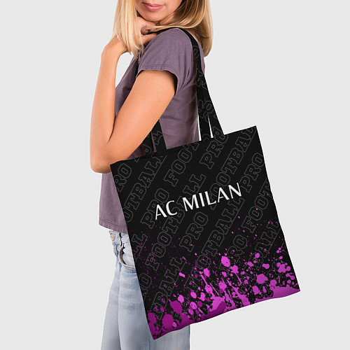 Сумка-шоппер AC Milan pro football: символ сверху / 3D-принт – фото 3