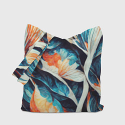 Сумка-шопер Красочная листья - абстракция, цвет: 3D-принт