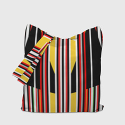 Сумка-шопер Геометрические цветные фигуры полосы geometry, цвет: 3D-принт