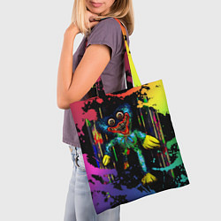 Сумка-шопер Poppy Playtime - Haggy Waggy color, цвет: 3D-принт — фото 2