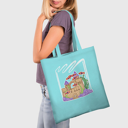 Сумка-шоппер Подводное царство / 3D-принт – фото 3