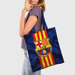 Сумка-шопер Фк Барселона Лого, цвет: 3D-принт — фото 2