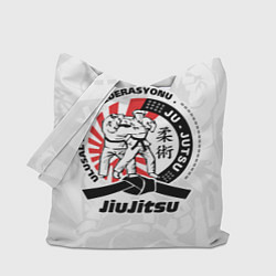 Сумка-шопер Jiujitsu emblem Джиу-джитсу, цвет: 3D-принт