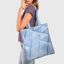 Сумка-шопер Паттерн из треугольников, цвет: 3D-принт — фото 2