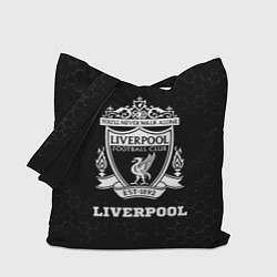 Сумка-шопер Liverpool sport на темном фоне, цвет: 3D-принт