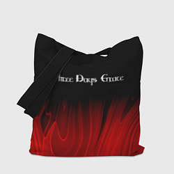 Сумка-шопер Three Days Grace red plasma, цвет: 3D-принт
