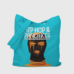 Сумка-шопер Balaclava hip-hop and pancakes, цвет: 3D-принт