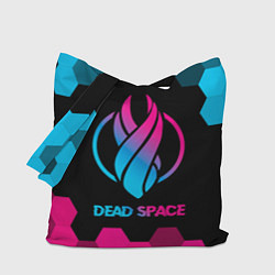 Сумка-шопер Dead Space - neon gradient, цвет: 3D-принт