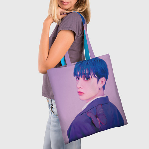 Сумка-шоппер Stray Kids 2nd World Tour Maniac Bang Chan / 3D-принт – фото 3