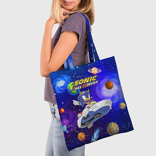 Сумка-шоппер Sonic Free Riders - Hedgehog - Racer / 3D-принт – фото 3