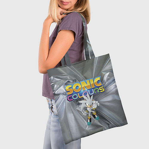 Сумка-шоппер Silver Hedgehog - Sonic - Video Game / 3D-принт – фото 3