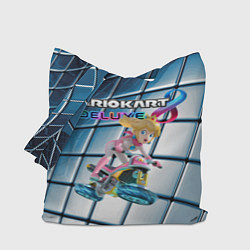 Сумка-шопер Принцесса Персик гонщица - Mario Kart 8 Deluxe, цвет: 3D-принт