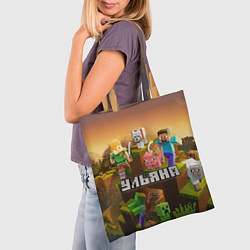 Сумка-шопер Ульяна Minecraft, цвет: 3D-принт — фото 2