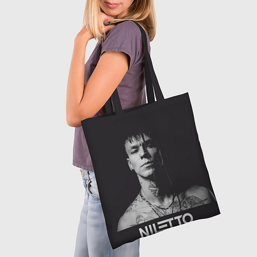 Сумка-шоппер Данил Прытков черно-белая фотография / 3D-принт – фото 3