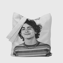 Сумка-шопер Timothee Chalamet black white photo, цвет: 3D-принт