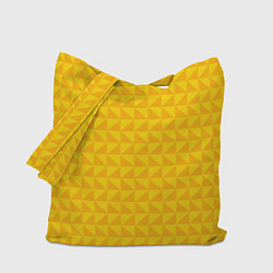 Сумка-шопер Геометрия - желтые треугольники, цвет: 3D-принт