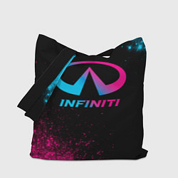 Сумка-шопер Infiniti - neon gradient, цвет: 3D-принт