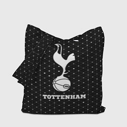 Сумка-шопер Tottenham sport на темном фоне, цвет: 3D-принт