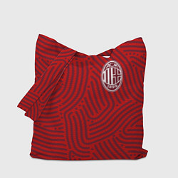 Сумка-шопер AC Milan отпечатки, цвет: 3D-принт