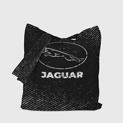 Сумка-шопер Jaguar с потертостями на темном фоне, цвет: 3D-принт
