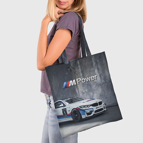 Сумка-шоппер BMW M4 GT4 - racing team - motorsport / 3D-принт – фото 3