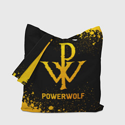 Сумка-шопер Powerwolf - gold gradient, цвет: 3D-принт