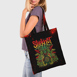 Сумка-шопер Slipknot satan, цвет: 3D-принт — фото 2