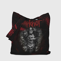 Сумка-шопер Slipknot dark red, цвет: 3D-принт