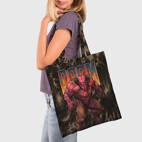 Сумка-шоппер DOS DOOM - Baron of hell / 3D-принт – фото 3
