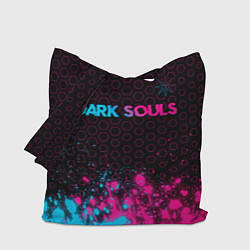 Сумка-шоппер Dark Souls - neon gradient: символ сверху