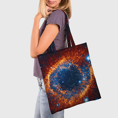 Сумка-шоппер Космическое галактическое око / 3D-принт – фото 3