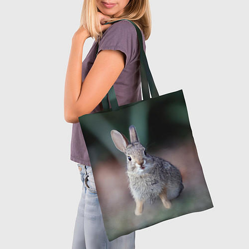 Сумка-шоппер Малыш кролик / 3D-принт – фото 3