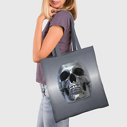 Сумка-шопер Титановый череп, цвет: 3D-принт — фото 2