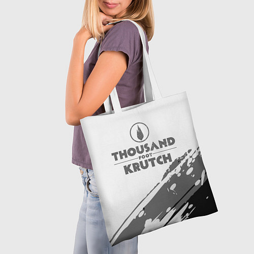 Сумка-шоппер Thousand Foot Krutch логотип / 3D-принт – фото 3