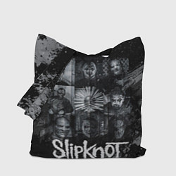 Сумка-шопер Slipknot black & white style, цвет: 3D-принт