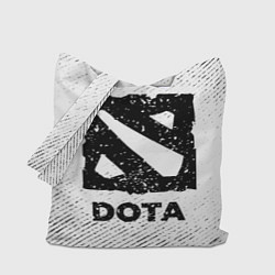 Сумка-шопер Dota с потертостями на светлом фоне, цвет: 3D-принт