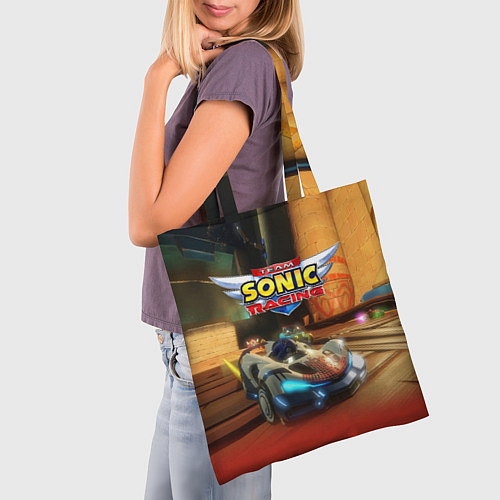 Сумка-шоппер Team Sonic racing - hedgehog - video game / 3D-принт – фото 3